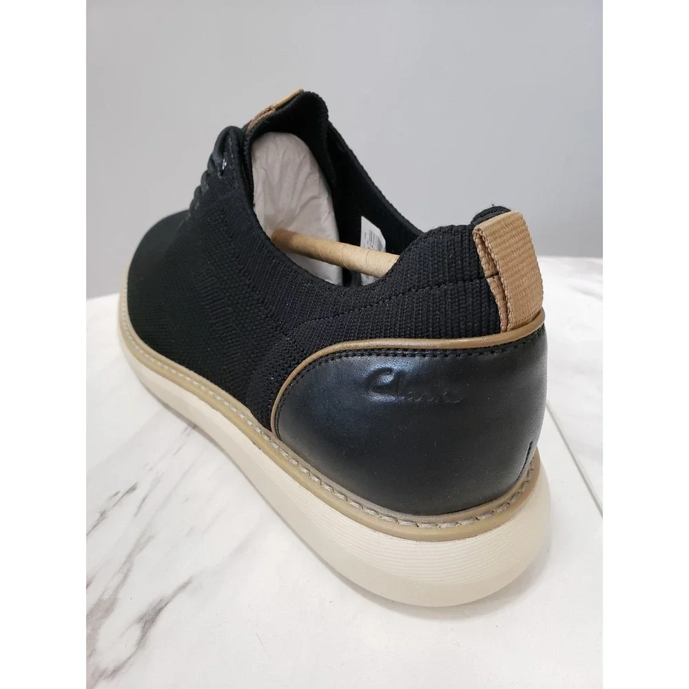 NEW NO BOX - 8 Clarks Brantin Loafer Black Leather 26187661 dress sneaker oxford